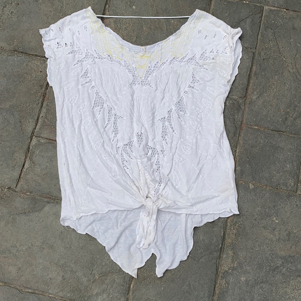 Beautiful Free People top with stiching